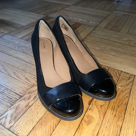 Clarks Shoes Clarks Artisan Tarah Brae Block Heel Pumps Size